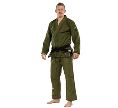 Fuji Suparaito Jiu Jitsu Gi Sz A2 BJJ Lightweight Green Khaki