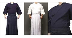 Kendo Uniform Set – Standard -white gi with black hakama – kendo uniform kendo g