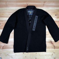 Alliance Jiu Jitsu Gi Top Mens A1L Black Pura Fibra Brazilian BJJ Kimono Medium