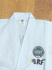 MIghtyFist Taekwon-Do Beginner Uniforms ITF Approved Size 110 W/ Belt USA NEW
