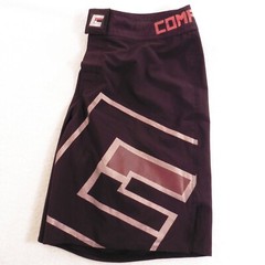 Combat CRNR MMA Shorts Men 30 Black Big Logo Print Professional Jiu Jitsu Trunks