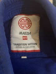 Maeda Red Label 3.0 Jiu Jitsu Gi Blue M1 Child Kid Karate Uniform