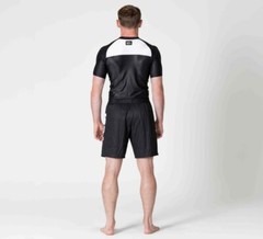 Fuji Sports IBJJF Ranked BJJ Jiu Jitsu Short Sleeve SS Rashguard – Black