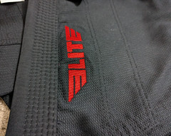 New Elite F1 Childs Gi no belt no pants black & red bjj mma boxing judo 3151