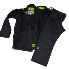 Fuji Sports Baseline Mens A0 Brazilian Jiu Jitsu Gi BJJ – Black/Mint NEW