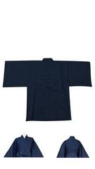 IAIDO broad SLEEVE Navy blue GI large sleeves Tetron jacket japanese kimono top