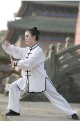 Tai Chi Clothing Cotton Linen Breathable Practice Clothes Women Martial Arts