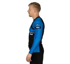 Fuji Mount MMA BJJ Jiu-Jitsu LongSleeve Long Sleeve LS Rashguard – Blue