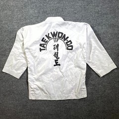 Mighty Fist Taekwondo Federation Uniform Unisex 150 White Jiu-Jitsu Martial Arts