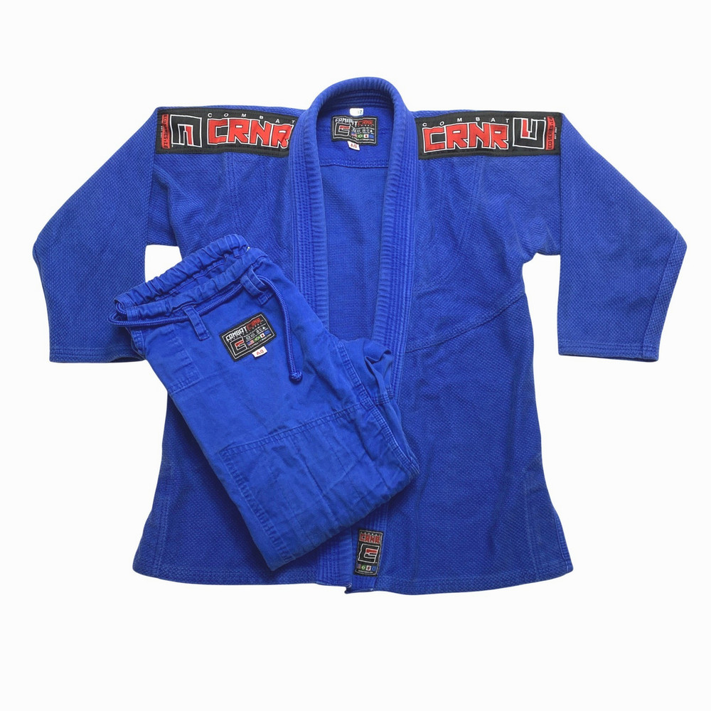 Combat Corner CRNR Size A0 Professional BJJ Gi Blue Martial Arts Uniform Set