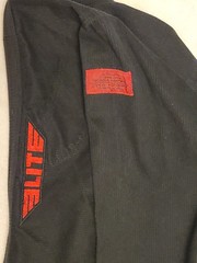 Elite Sports Technical Fightware Top MMA Brazilian Jujitsu BJJ Black Red,A5