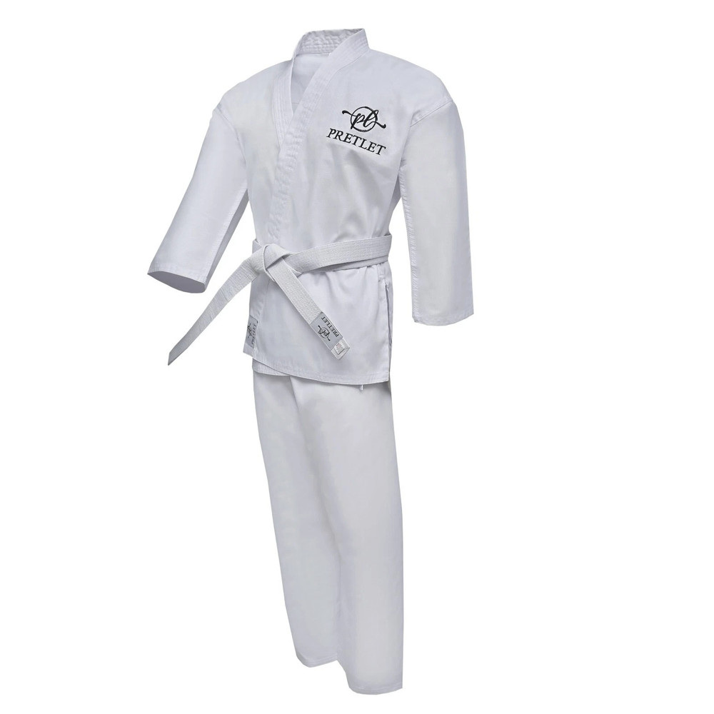 Martial Arts Gi Uniform Adult Karate BJJ Jiu Jitsu Suit Black & White