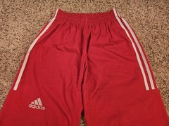Adidas Track Pants Taekwondo Martial Arts Training Red Wide Leg Size 180 (26-34)