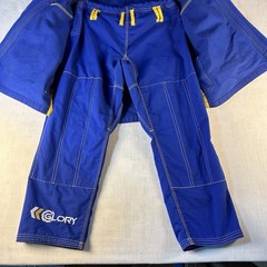 Jiu Jitsu Gi A0 Glory Blue/yellow Karate Kickboxing Kimono Martial Art Set