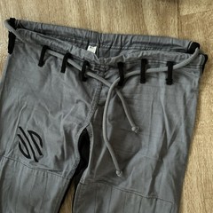Sanabul Gi BJJ Jiu Jitsu Top & Pants Set Grey Gray Size A1 Heavy Cotton Grapple