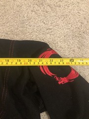 Global Martial Arts Brazilian Jiu Jitsu Size A0 Black Top Only Sports