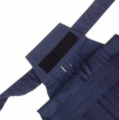 Japanese Hakama with Hook and Loop Fastener – Budo – Aikido – Kendo (Navy blue)