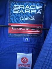 Gracie Barra Size Youth Y3 Equipe GB Edition Brazilian Jiu-Jitsu Gi Pants Jacket