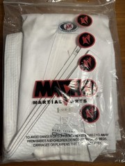 Macho Martial Arts Sparring Uniform Size 3/170 Jacket And Pants White New