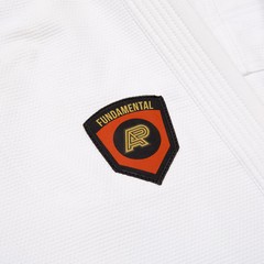 Albino and Preto Fundamental Gi Reserve White BJJ Gi JIU JITSU Kimono 450GSM