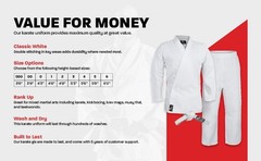 Hawk Sports Karate Uniform with Belt Size 6 Adult