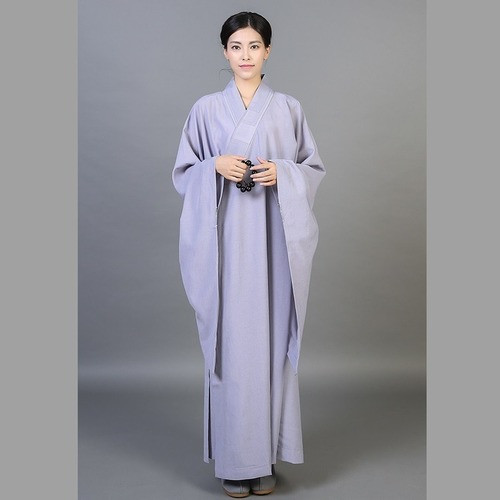 Shaolin Monk Buddhist Costume Women Buddhist Monk Robes Uniform Zen Clothing
