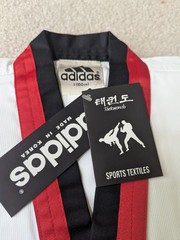 Adidas Champion „Poom” Uniform (Red/Black Collar) Sz 1