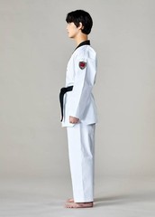 MOOTO BS5 Uniform with Black V-Neck Basic Season-5 Standard WT Dobok