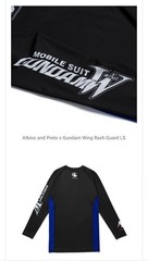 Albino & Preto x Gundam Wing No Gi Rash Guard Shorts Set Size Medium Sold Out