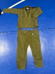 Tatami Jiu-Jitsu Gis, One Green Gi, One Black Gi. Women’s Size F3C Size 3 Curve