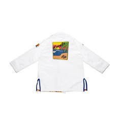 Albino and Preto Batch 78 Locals Kimono White BJJ Gi JIU JITSU Kimono 450GSM