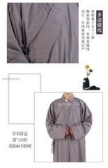 Buddhist Monk Dress Shaolin Robe Meditation Suit High Quality Gifts Comfort New