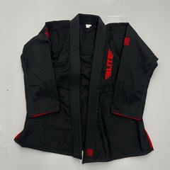 Elite Gi Adults C2 Black Red Marital Arts Uniform Top BBJ Polyester Blend
