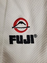 Fuji Sports Mens Brazilian Jiu Jitsu Judo Gi Top and Bottom Set White 5 Stretch