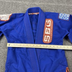 Straight Blast Gym Gi Kids C1 SBG Blue Youth Boys Brazilian Jiu Jitsu Top Only