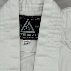 Gracie Jiu-Jitsu Classic Gi Size 00/120 (kids4-7)White BJJ MMA Kimono With Belt