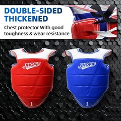 Martial Arts Chest Guards – Boxing Body Protector, Reversible Taekwondo Sparr…