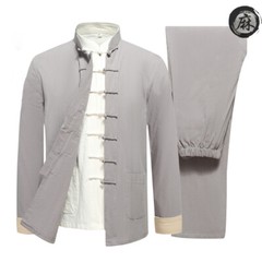 3pcs/set cotton&linen tang suit kung fu tai chi clothing martial arts uniforms