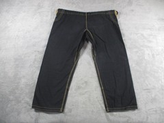 Break Point Deluxe Jiu-Jitsu Gi Set Boys Black Yellow Stitch Made In Pakistan
