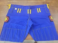 Shoyoroll Gi Blue Jiu-Jitsu Kimono Karate Kung Fu Uniform Pants Snake Size A-1
