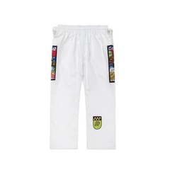 Albino and Preto Fundamental Gi Reserve White BJJ Gi JIU JITSU Kimono 450GSM