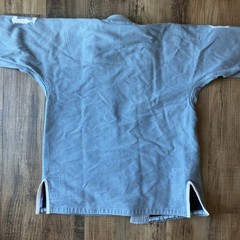 War Tribe Jiujitsu Kimono Gray Blue Warrior Graphic Men’s A1