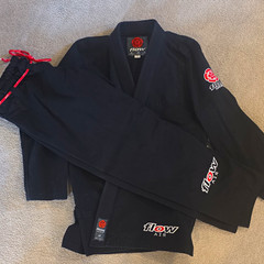 Flow Air BJJ Gi Set Jacket & Pants Black Adult Size A3