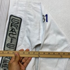 Gracie Barra Equipe Edition BJJ Gi Kimono White Size A0 Martial Arts