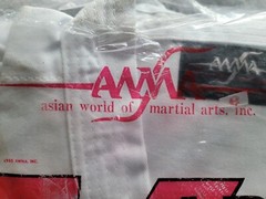 Rare Vintage 1985 Asian World Of Martial Arts AWMA Gi Karate Set Size 6 (XL)