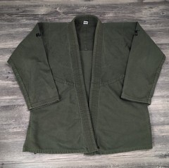 HAWK BJJ Gi Jacket Olive Green Pearl Weave Brazilian Jiu Jitsu Training Uniform