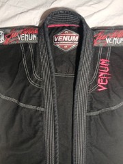Venum Jiu Jitsi „Challenger” Series Jacket Youth Size C3, Black Cotton Red Trim