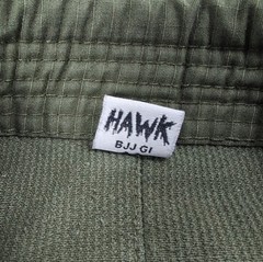 HAWK BJJ Gi Jacket Olive Green Pearl Weave Brazilian Jiu Jitsu Training Uniform