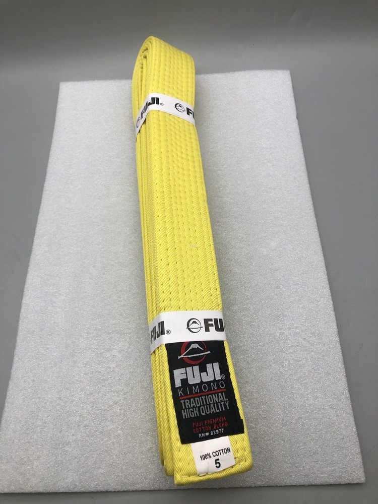 FUJI Kimono Traditional High Quality Built Yellow 5 RN # 83977 *READ