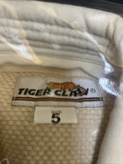 Hayashi Tiger Claw White Judo Gi Uniform Size 5 Cotton Martial Arts New Beige
